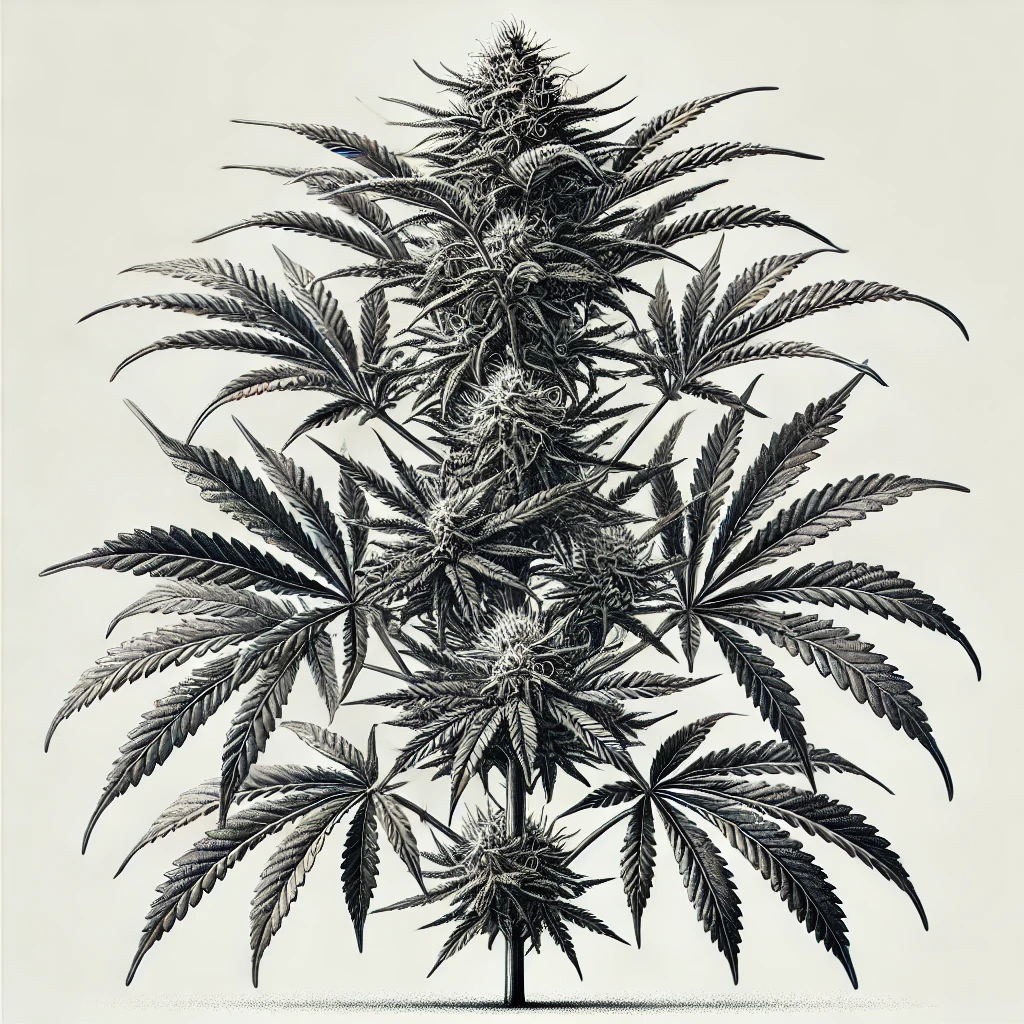 Cannabis-Fächerblätter